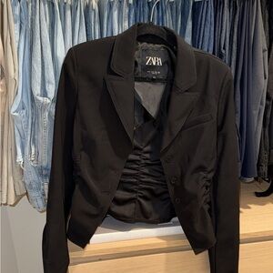 Zara Women's Elegant Black Suit Jacket